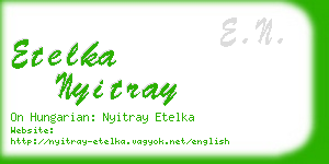 etelka nyitray business card